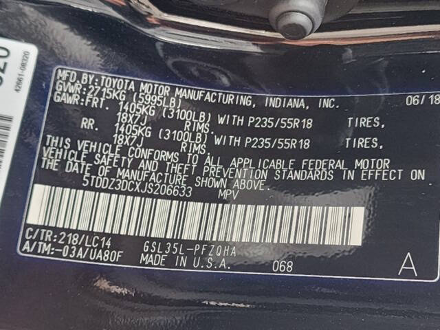 2018 Toyota Sienna XLE Premium 7-Passenger