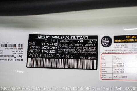 2017 Mercedes-Benz SL-Class SL 550