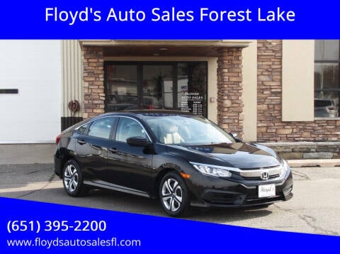 2017 Honda Civic for sale at Floyd's Auto Sales Forest Lake in Forest Lake MN