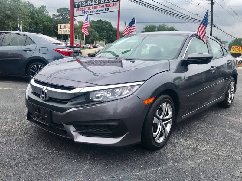 2017 Honda Civic for sale at GATEWAY  FINANCE  INC - GATEWAY FINANCE INC in Houston TX