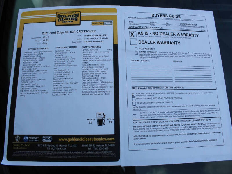 2021 Ford Edge SE