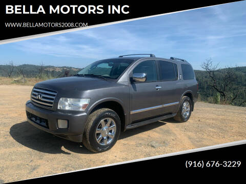 2005 Infiniti QX56 for sale at BELLA MOTORS INC in Auburn CA