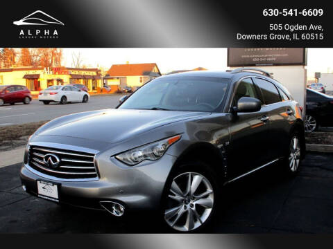 2016 Infiniti QX70 for sale at Alpha Luxury Motors in Downers Grove IL
