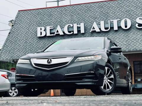 2016 Acura TLX for sale at Beach Auto Sales in Virginia Beach VA