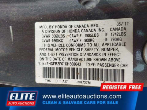 2012 Honda Civic HF