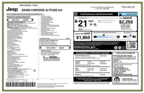 2020 Jeep Grand Cherokee Altitude