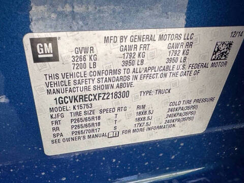 2015 Chevrolet Silverado 1500 LT