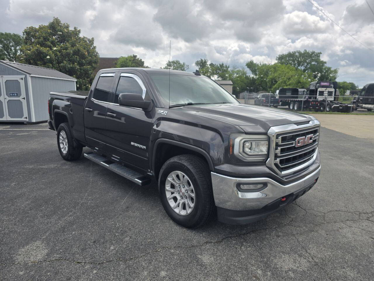 Gray 2016 GMC Sierra 1500 SLE 4x4 SLE 4dr Double Cab 6.5 ft. SB 1