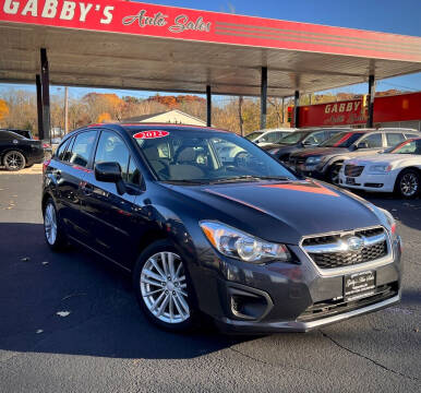 2012 Subaru Impreza for sale at GABBY'S AUTO SALES in Valparaiso IN