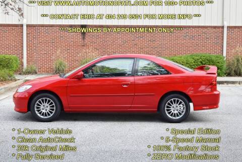2005 Honda Civic for sale at Automotion Of Atlanta in Conyers GA