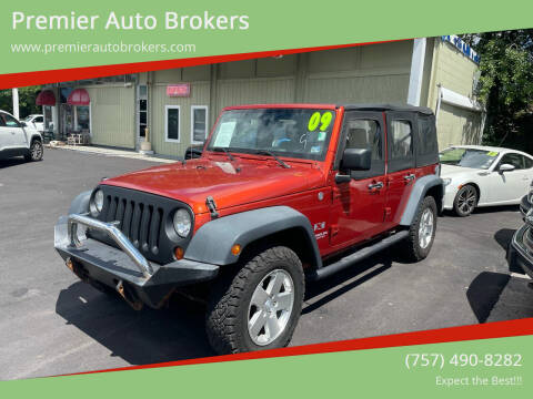 2009 Jeep Wrangler Unlimited for sale at Premier Auto Brokers in Virginia Beach VA