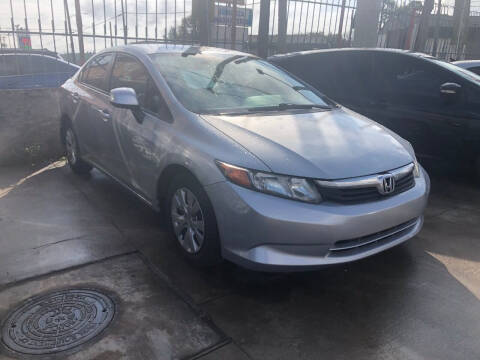 2012 Honda Civic for sale at Hispanos Cars 4 Less by Cadena Motors, Inc. in Houston TX