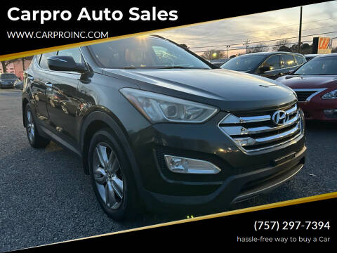 2013 Hyundai Santa Fe Sport for sale at Carpro Auto Sales in Chesapeake VA