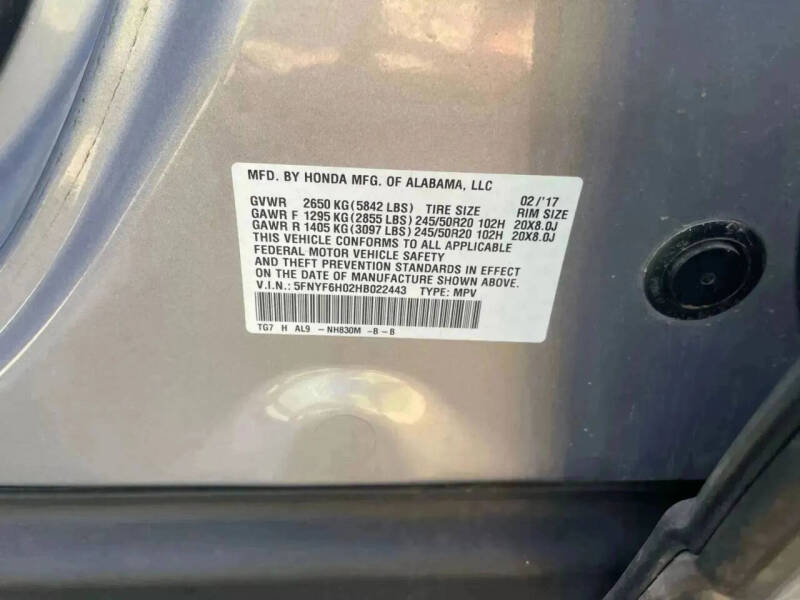 2017 Honda Pilot Elite