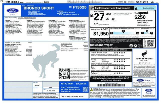 2025 Ford Bronco Sport Big Bend