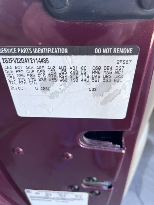 2000 Pontiac Firebird Formula