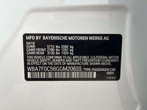 2016 BMW 7 Series 750i