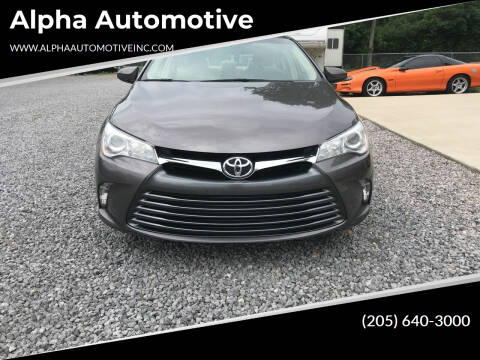 2015 Toyota Camry for sale at Alpha Automotive in Odenville AL