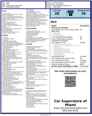 2020 MINI Convertible Cooper