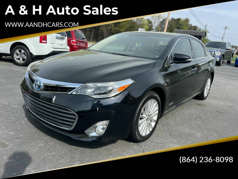 2013 Toyota Avalon Hybrid for sale at A & H Auto Sales in Greenville SC