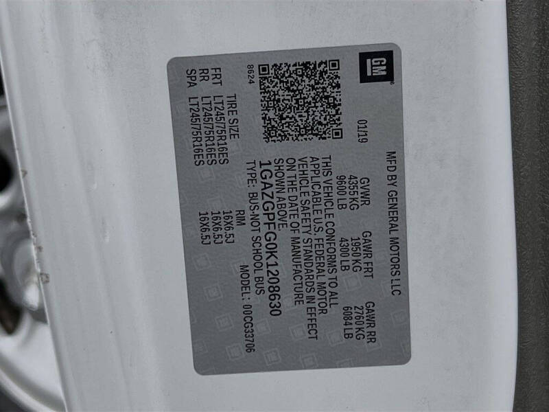 2019 Chevrolet Express LT 3500