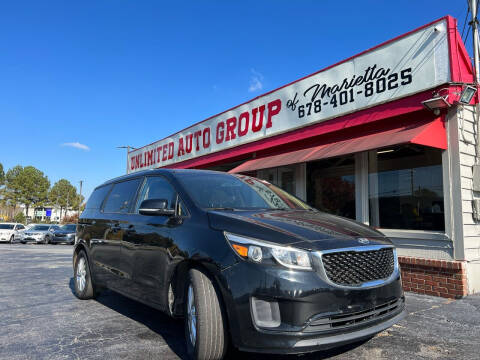 2016 Kia Sedona for sale at Unlimited Auto Group of Marietta in Marietta GA