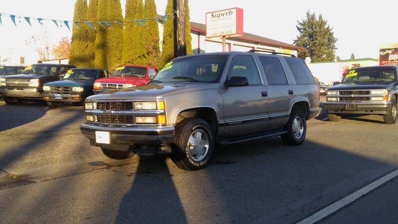 1999 Chevrolet Tahoe for sale at Payless Car and Truck sales in Seattle WA