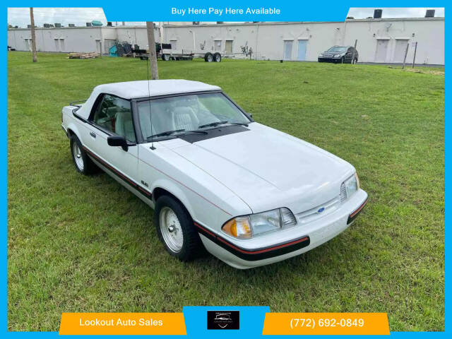 1989 Ford Mustang for sale at Lookout Auto Sales in Stuart, FL