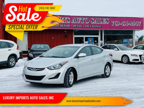 2015 Hyundai Elantra for sale at LUXURY IMPORTS AUTO SALES INC in North Branch MN