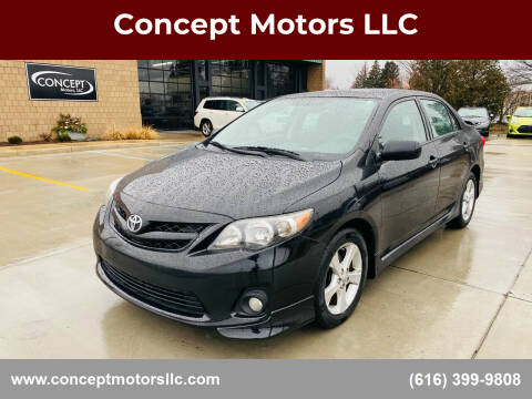 2012 Toyota Corolla for sale at Concept Motors LLC in Holland MI