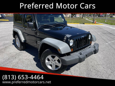 2012 Jeep Wrangler for sale at Preferred Motor Cars in Valrico FL