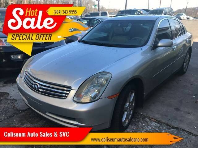 2003 Infiniti G35 for sale at Coliseum Auto Sales & SVC in Charlotte NC
