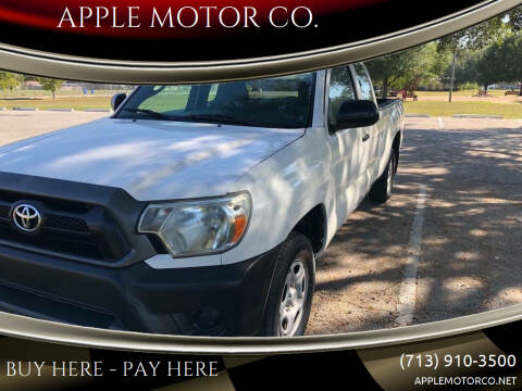 2015 Toyota Tacoma for sale at APPLE MOTOR CO. in Houston TX