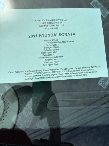 2011 Hyundai Sonata GLS