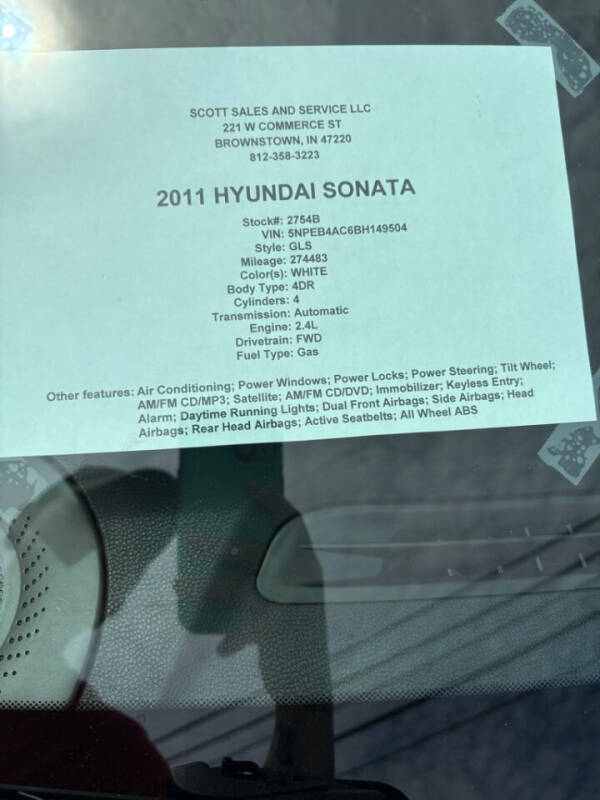 2011 Hyundai Sonata GLS