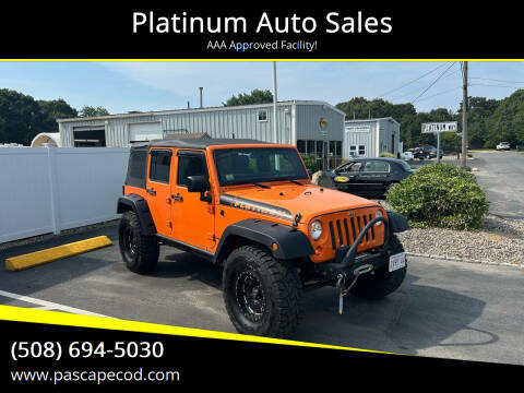 2012 Jeep Wrangler Unlimited for sale at Platinum Auto Sales in South Yarmouth MA