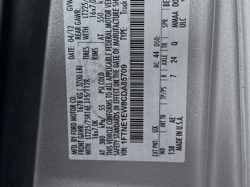 2012 Ford E-Series E-150