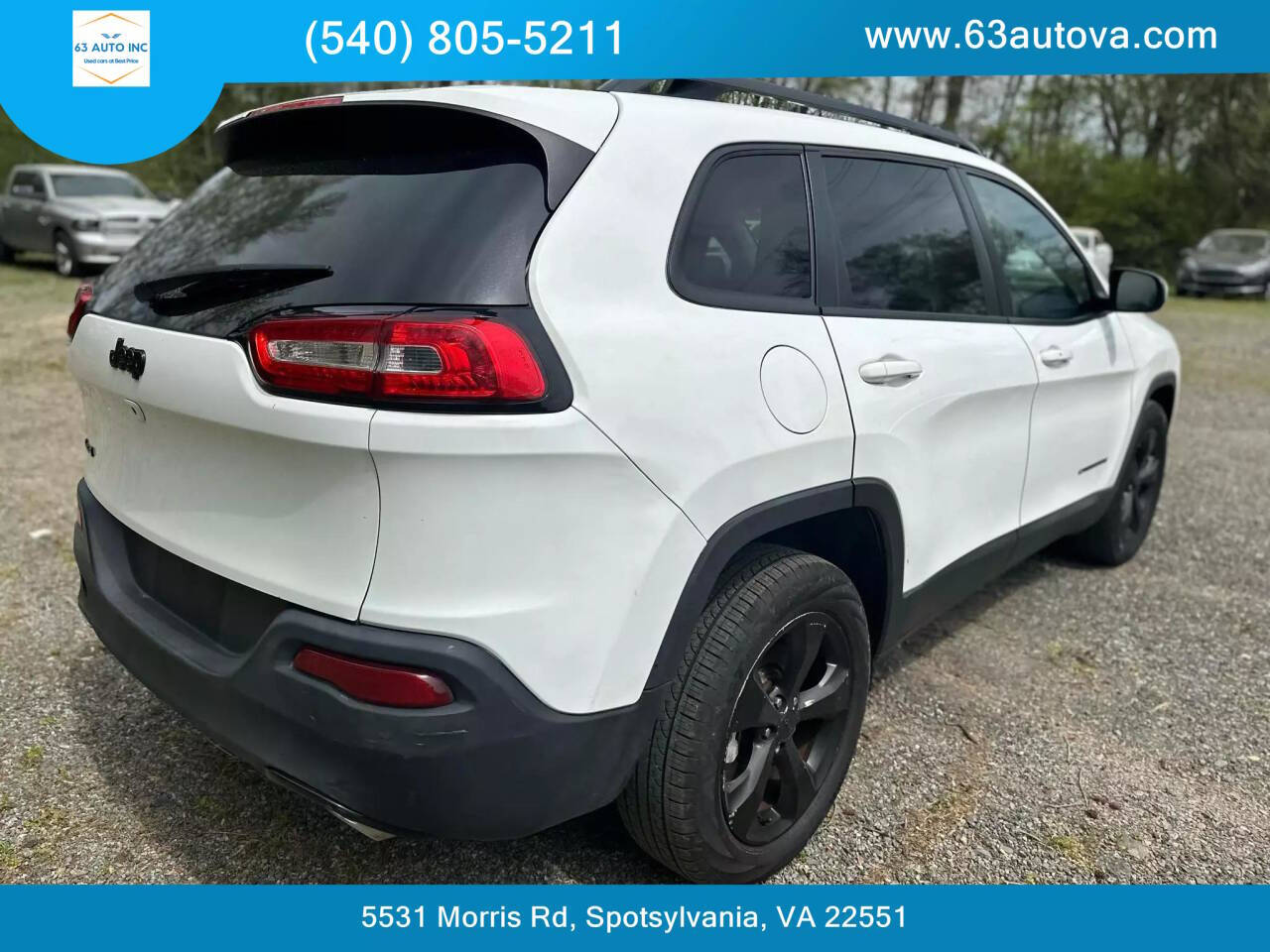 2016 Jeep Cherokee for sale at 63 Auto Inc in Spotsylvania, VA