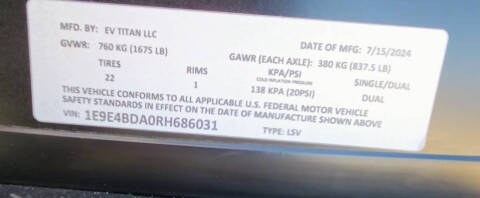 2024 EV Titan FFX6