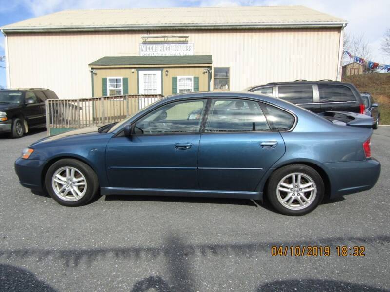2005 Subaru Legacy for sale at Middle Ridge Motors in New Bloomfield PA