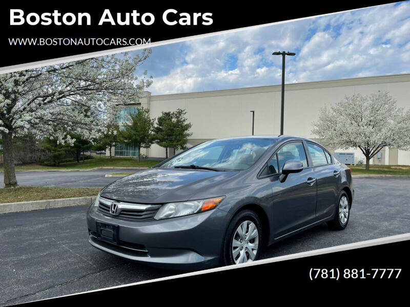 2012 Honda Civic for sale at Boston Auto Cars in Dedham MA