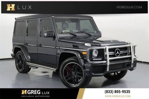 2017 Mercedes-Benz G-Class for sale at HGREG LUX EXCLUSIVE MOTORCARS in Pompano Beach FL