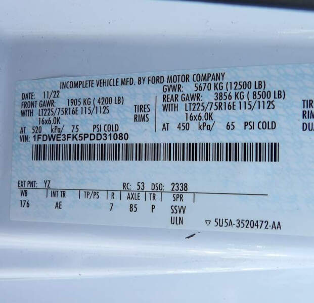 2023 Ford E-Series
