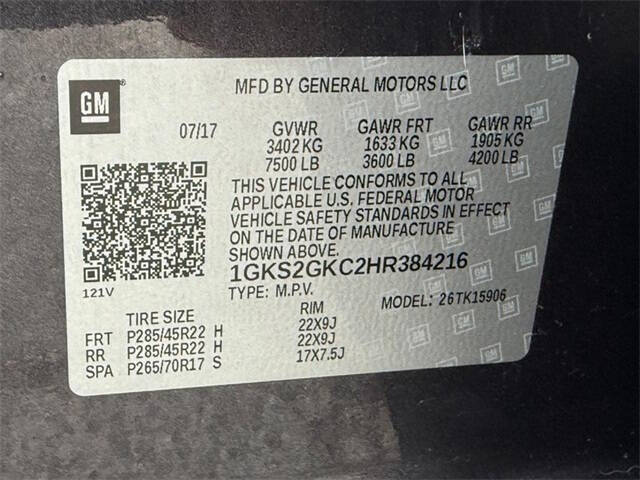 2017 GMC Yukon XL SLT