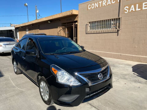 2019 Nissan Versa for sale at CONTRACT AUTOMOTIVE in Las Vegas NV