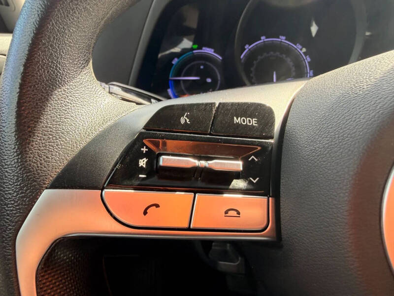 2021 Hyundai Elantra Hybrid Blue
