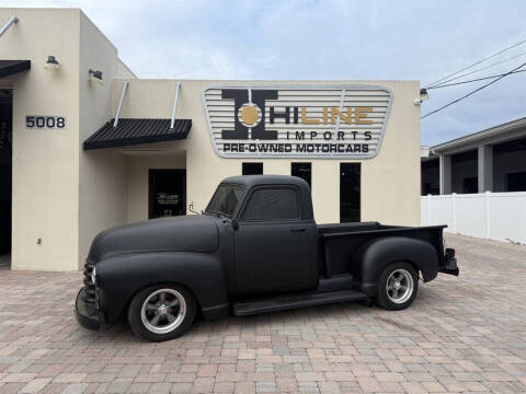 1952 Chevrolet Pick UP Truck for sale at Hi Line Imports in Tampa FL