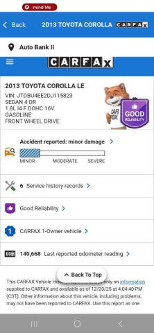 2013 Toyota Corolla LE