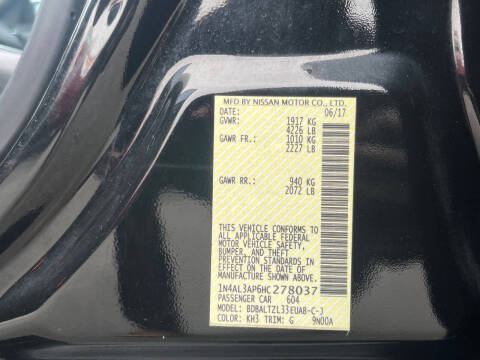 2017 Nissan Altima 2.5 SL