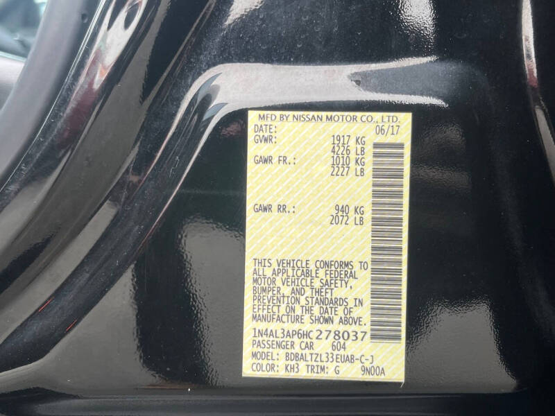 2017 Nissan Altima 2.5 SL